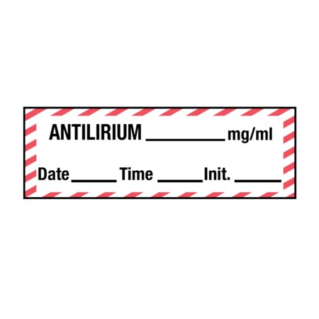 Nevs Tape, Antilirium 1/2" x 500" White w/Red stripes & Black SANT-165